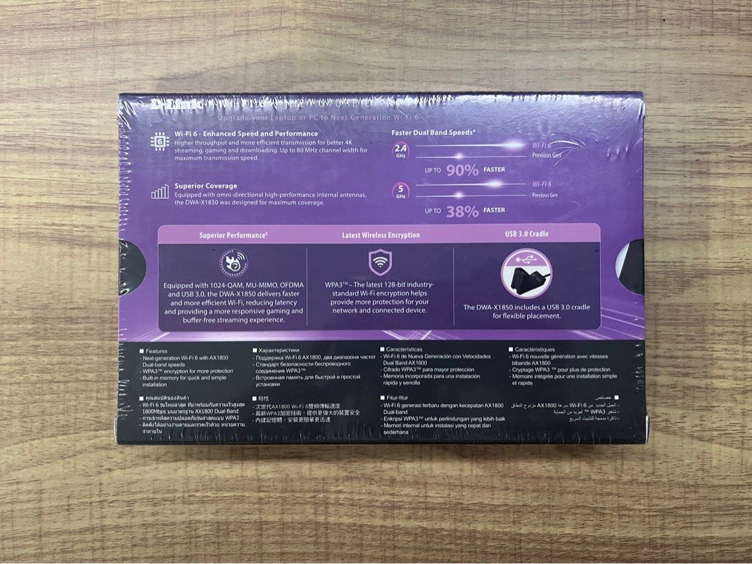 D-Link Wifi 6 USB Adapter (Category: Cables & Adaptors) located in Manila. Submitted by BGOC1230 (Listing ID 1292523345, Image 2). Description: D-Link AX-1800 Wifi 6 USB Adapter Can send more photos and always welcome to answer questions😁 Sf to be shouldered by buyer MOP: Gcash, COD MOD: Lalamove, Grab, LBC, etc..