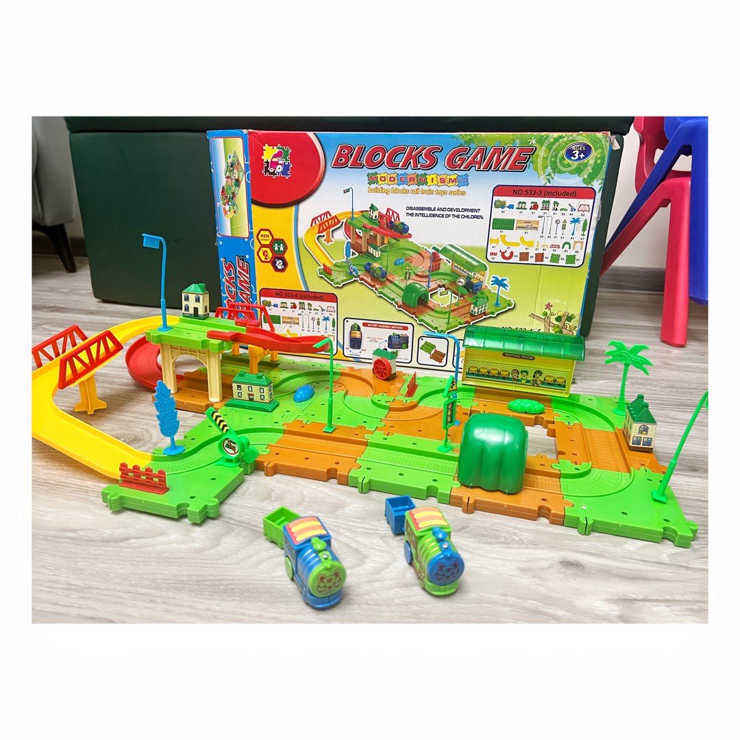 Electric trains and tracks block set, Hobbies & Toys, Toys & Games on  Carousell