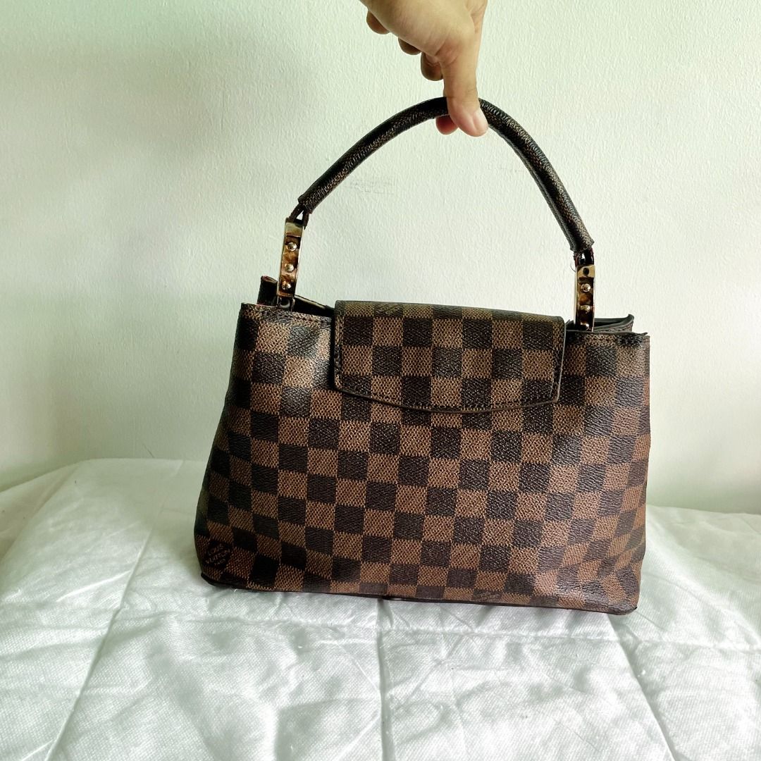 Faux LV Louis Vuitton Damier Ebene Mini Hand Bag Luxury Bags