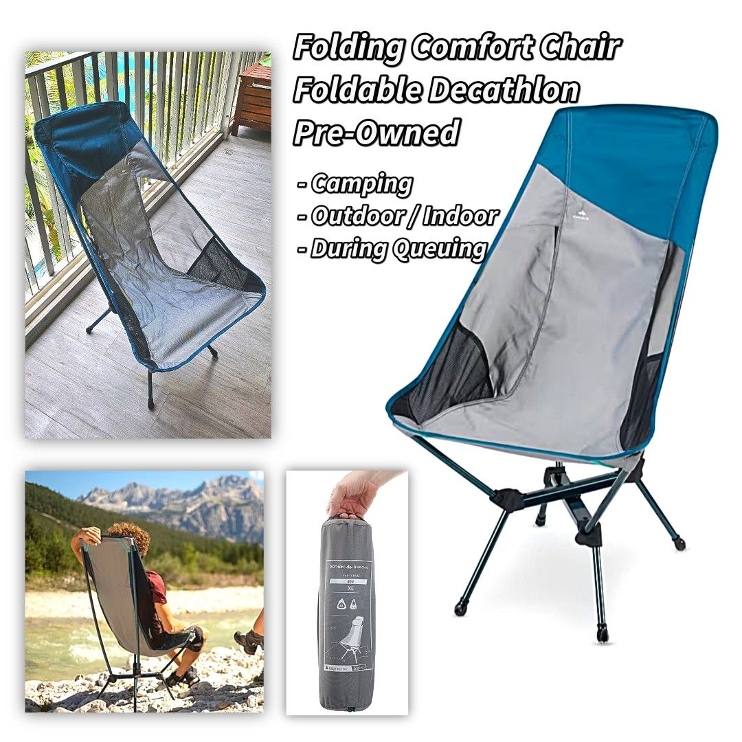 PROMO Left 1 - Veri Foldable Camping Outdoor Fishing Chair, Sports  Equipment, Hiking & Camping on Carousell