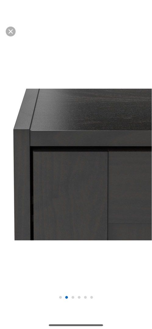 RAKKESTAD wardrobe with sliding doors, black-brown, 117x176 cm - IKEA