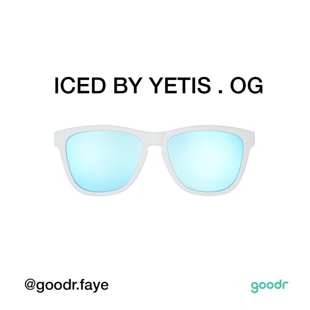 Goodr OG Polarized Sunglasses . Iced By Yetis, Men's Fashion, Watches &  Accessories, Sunglasses & Eyewear on Carousell
