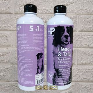 Heads & Tails 5 in 1 Dog Shampoo & Conditioner by Healthy Pets / Lavender Scent / 500 ml.