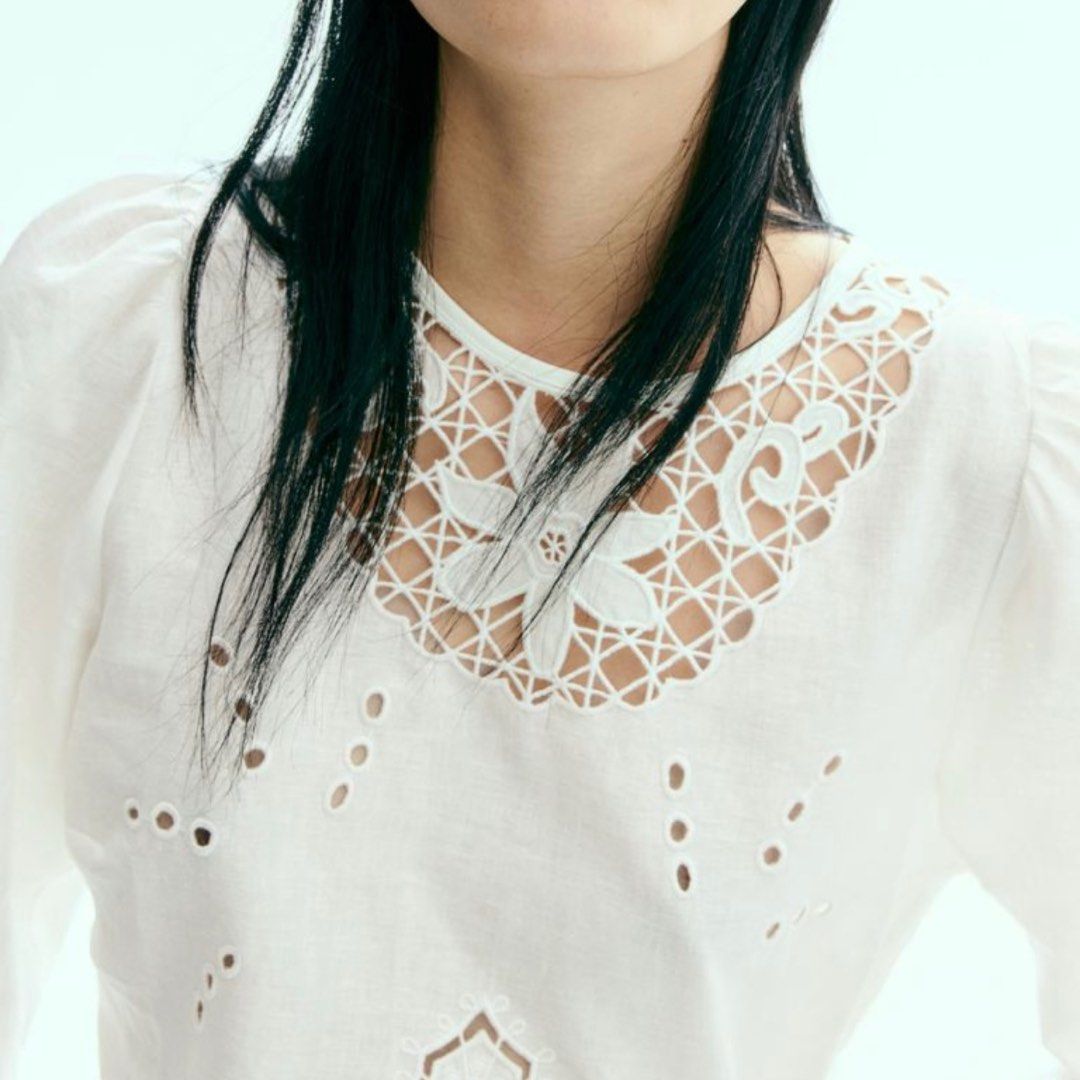 Embroidered blouse h&m online