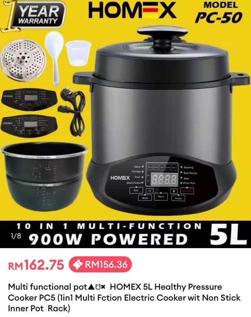 Homex pressure cooker deals