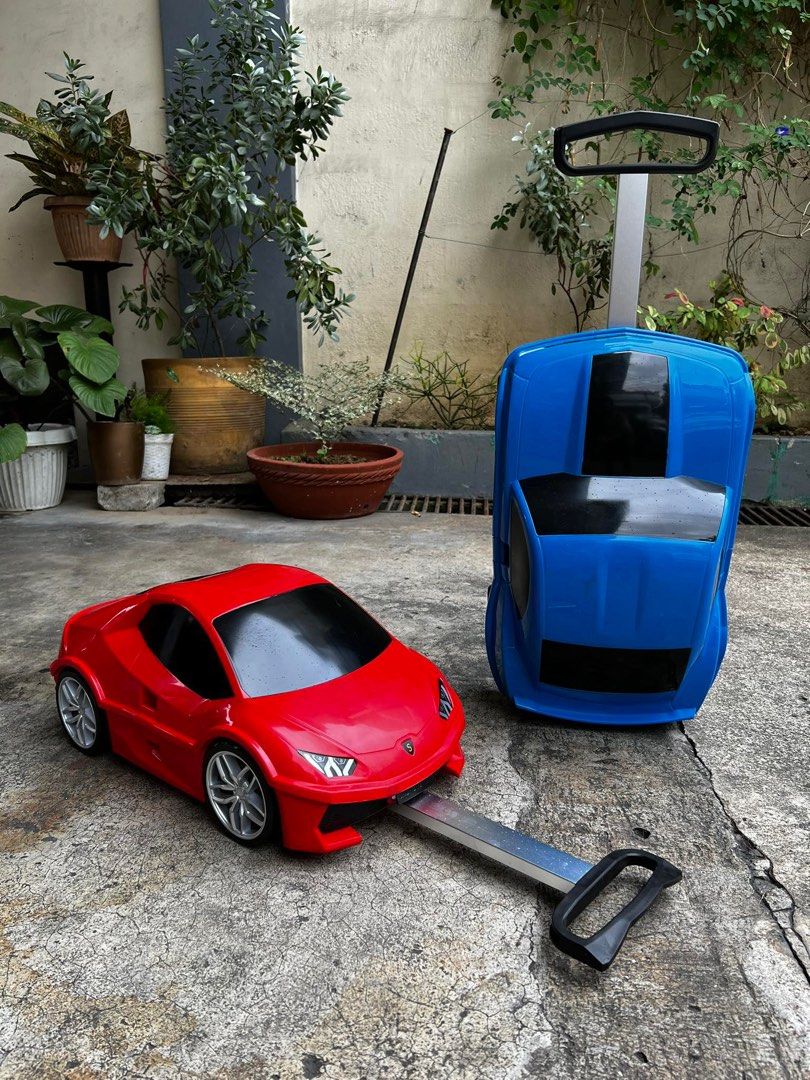 Kids Car luggage (Category: Luggage) located in Manila. Submitted by princessahshop (Listing ID 1292571627, Image 3). Description: Car luggage for kids good for travel and school 3 colors avail (Pink, White, Red).