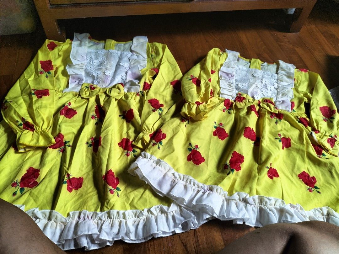 Birthday gift Hari Raya gift Kids Hari Raya dress girls twinning