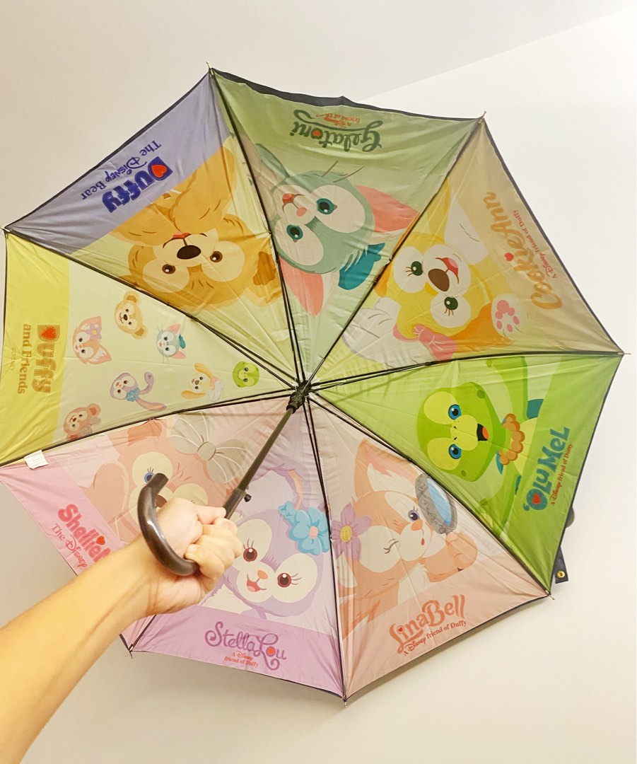 新年優惠 全新Disney Linabell 直遮雨傘太陽傘 Duffy & friends umbrella Olu Mel & Bears  連保護袋+送LinaBell匙扣