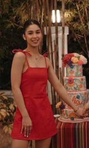 Lola Daisies Julia Barretto Red Dress Linen Women s Fashion