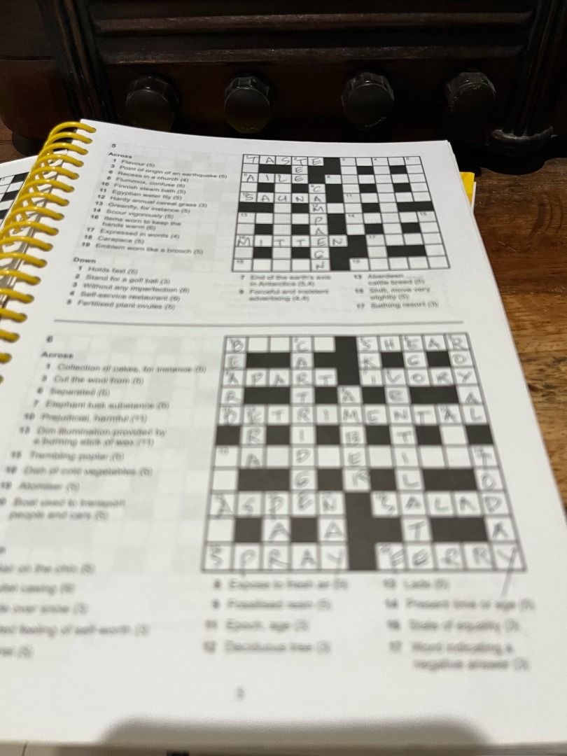 Lot of Three (3) very thick Crossword Puzzle Books, Hobbies & Toys, Toys & Games on Carousell