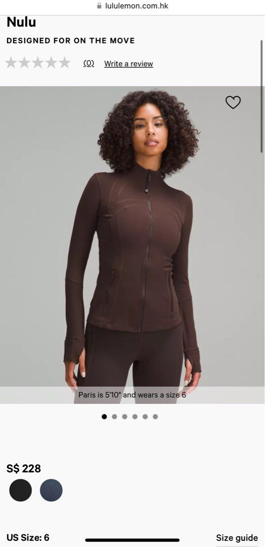 lululemon define jacket nulu hooded vitapink, Women's Fashion, Activewear  on Carousell