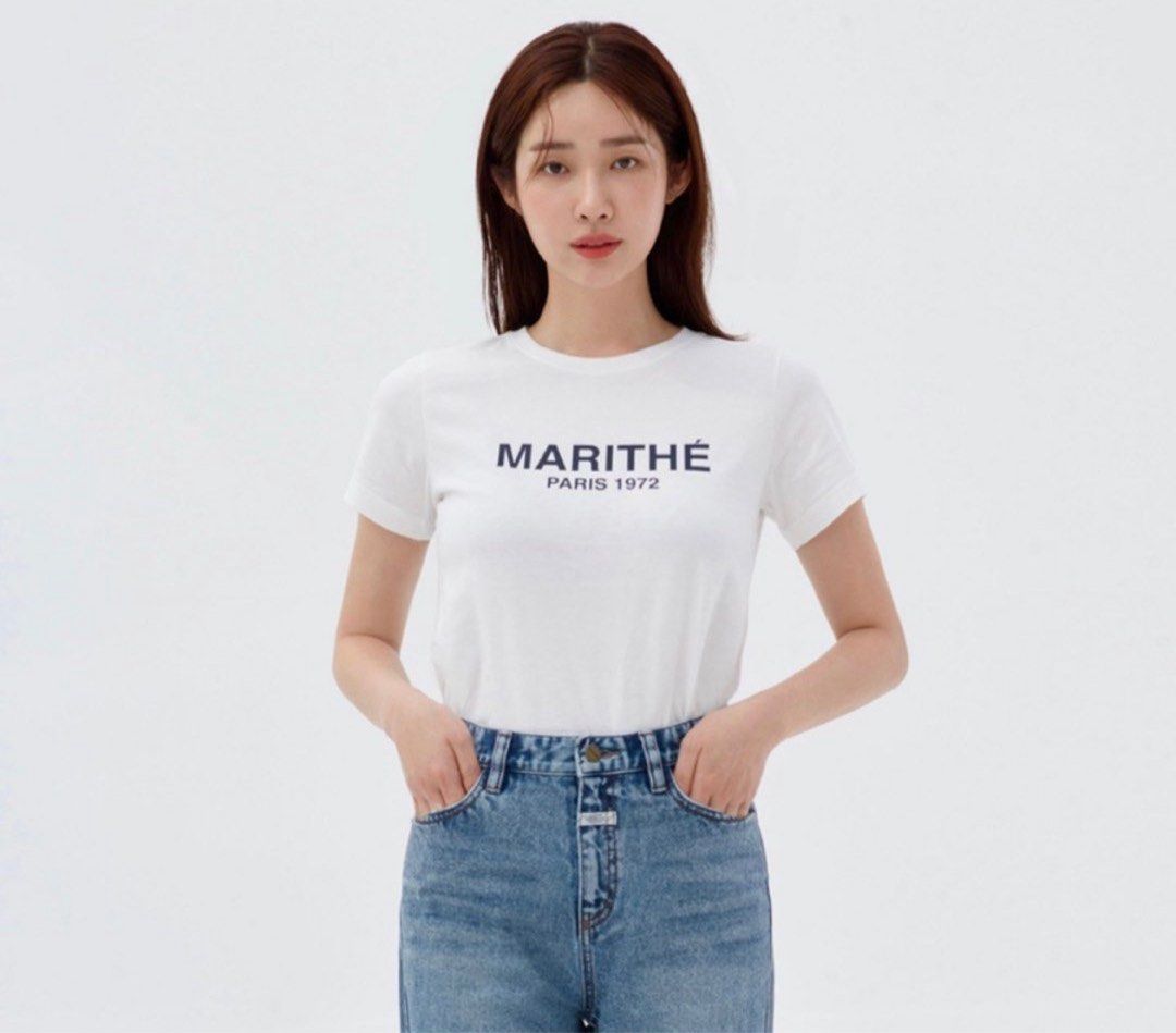 Martha Francois Girbaud Logo Tee Women s Fashion Tops Shirts