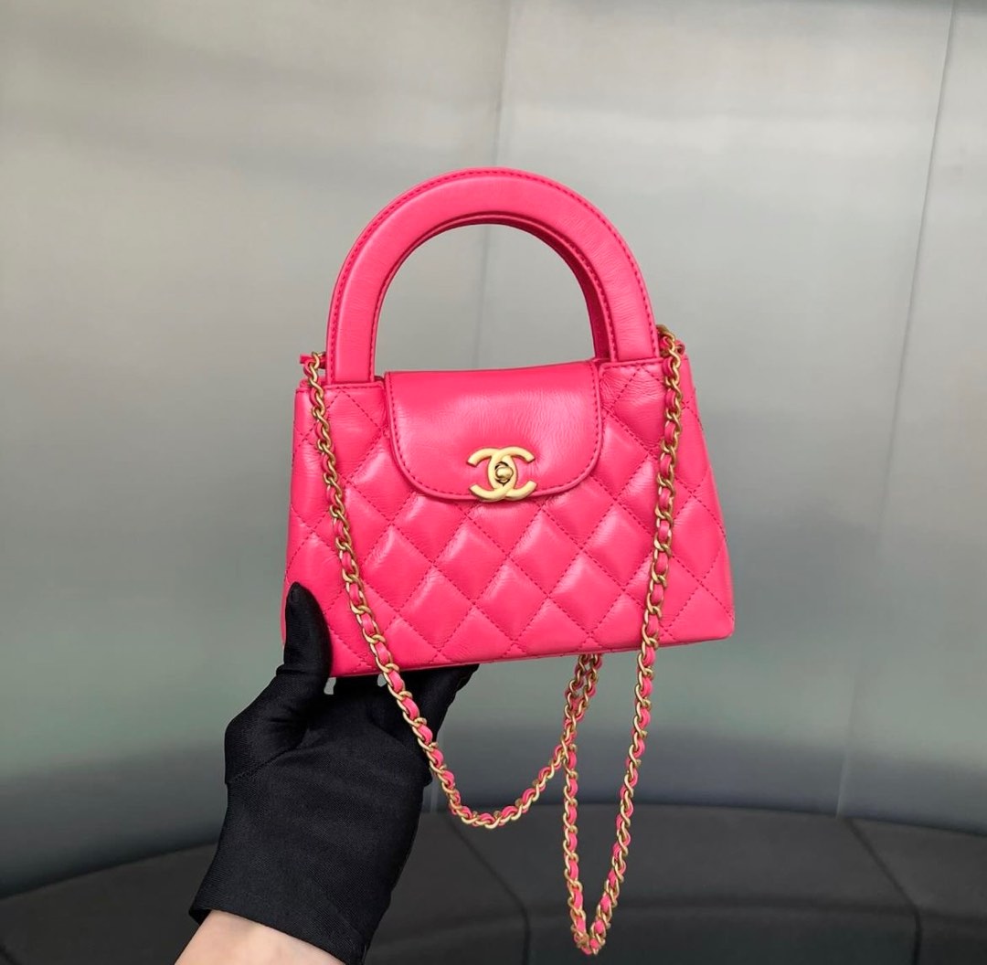 NEW Chanel Mini Kelly Bag Calfskin Pink Mghw Luxury Bags Wallets on Carousell