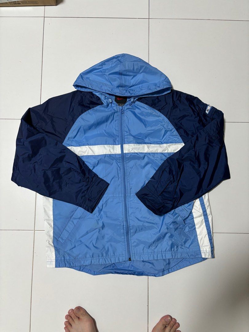 Nike windbreaker baby blue on sale