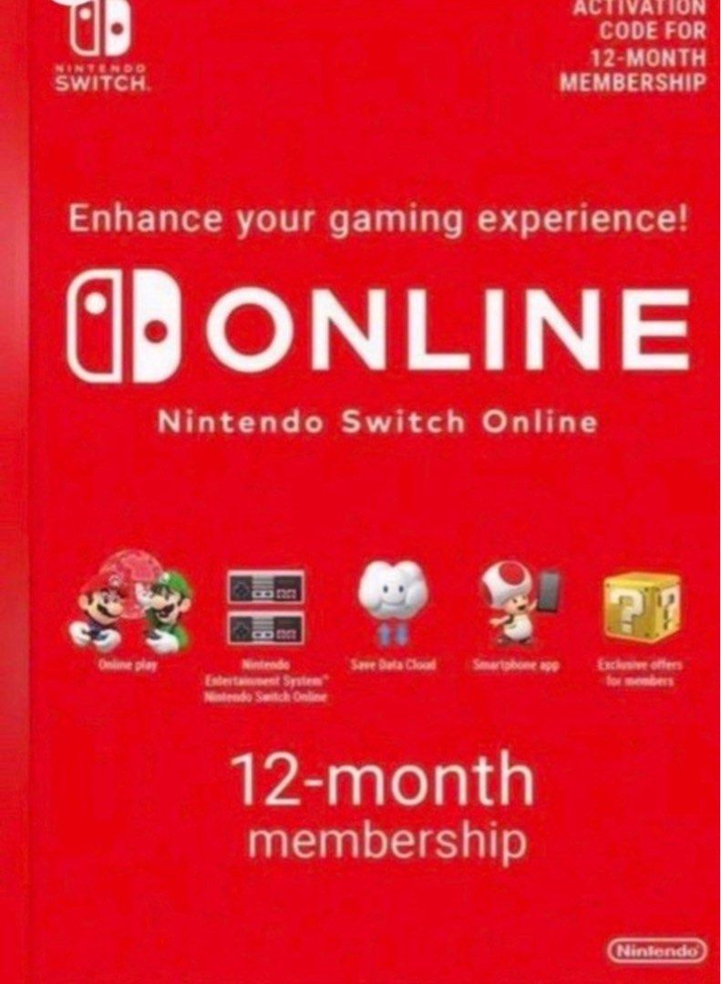 Nintendo switch online deals 1 month membership
