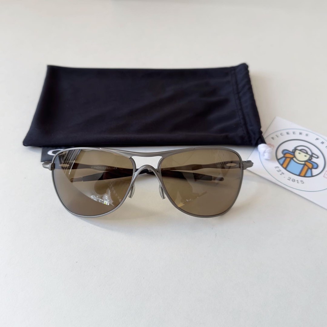 Oakley crosshair titanium hotsell tungsten iridium polarized