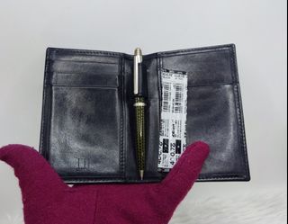 Original Dunhill Mini Carbon Fiber Pen with Card Holder