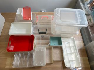 beyond by BLACK+DECKER Plastic Organizer Box with Dividers, Screw Organizer  & Craft Storage, 22-Compartment, 2-Pack (BDST60714AEV)