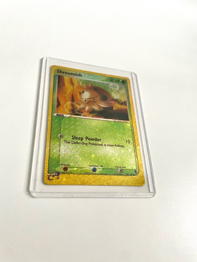 RARE Pokemon card Breloom + Shroomish (Ex Ruby & Sapphire) HOLO 69/109  Non-holo 16/109, Hobbies & Toys, Toys & Games on Carousell