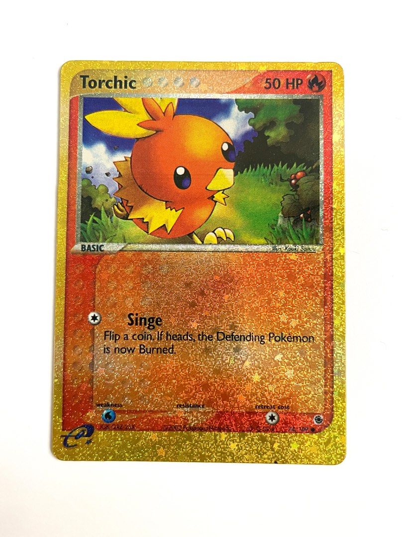 Pokemon card Torchic (Ex Ruby & Sapphire) HOLO 74/109, Hobbies & Toys, Toys  & Games on Carousell