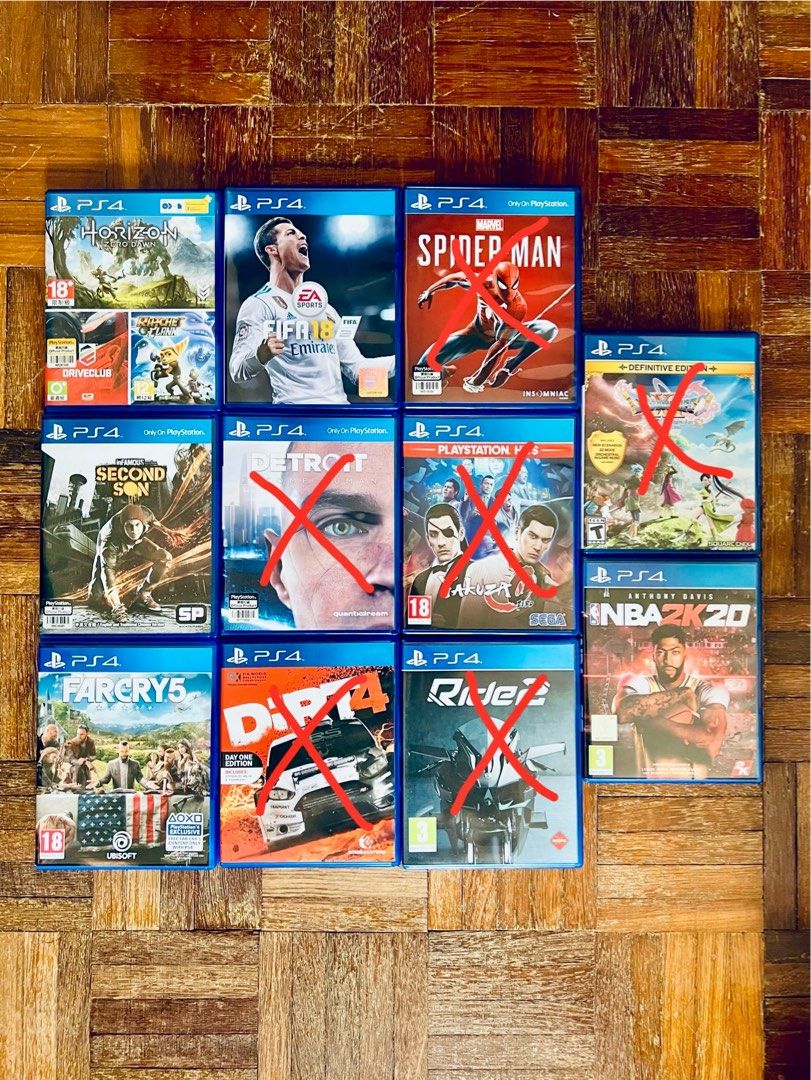 PS4 USED GAMES FREE DELIVERY WM ONLY