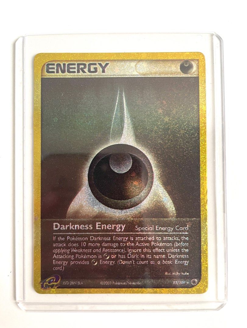 RARE Pokemon card Darkness Energy HOLO (EX Ruby & Sapphire) 93/109, Hobbies & Toys, Toys & Games on Carousell RARE Pokemon card Darkness Energy HOLO (EX Ruby & Sapphire) 93/109, Hobbies & Toys, Toys & Games on Carousell