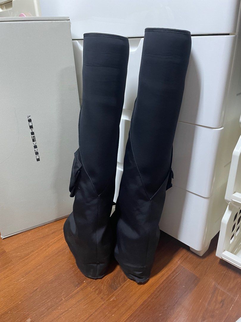 Rick Owens DRKSHDW Cargo fetish boots, 他的時尚, 鞋類, 靴在 Rick Owens DRKSHDW Cargo fetish boots, 他的時尚, 鞋類, 靴在
