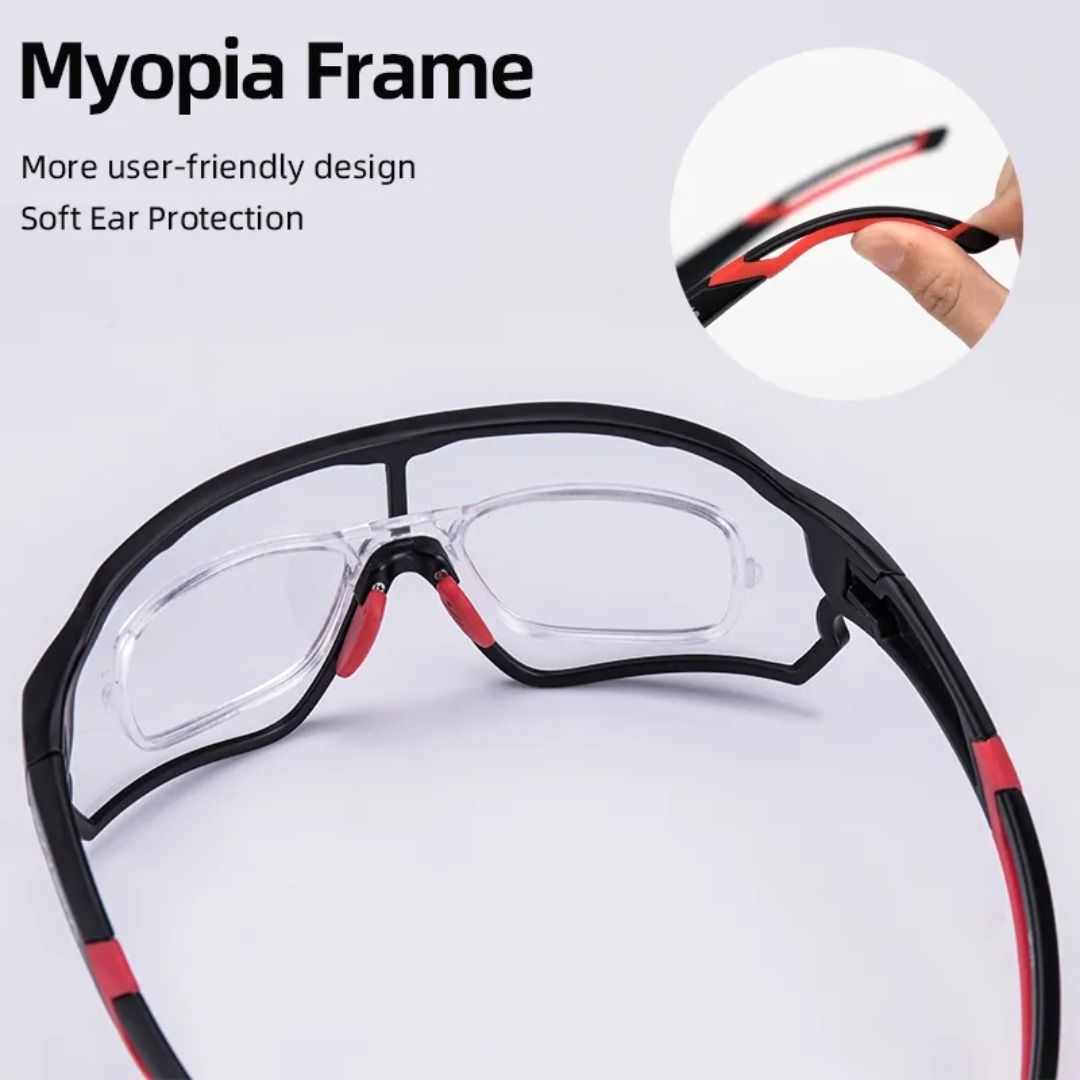 ROCKBROS Photochromic Cycling Glasses Polarized Adjustable Nose Support  Myopia Frame Sports Sunglasses Men Women Eyewear Goggle, 男裝, 手錶及配件, 眼鏡-  Carousell