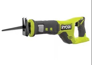 RYOBI PCL515B 18V Cordless Reciprocating Saw (Tool Only - No battery & Charger),  Easy blade release lever for quick blade changes, Variable speed trigger for precise cutting, Pivoting shoe for user control, Brand new in box.