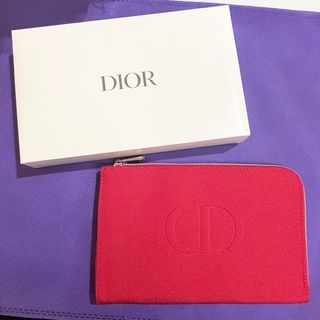 SALE AUTHENTIC Dior red makeup bag pouch travel organizer