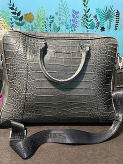 Samsonite leather crocs Laptop Bag - fit 16” laptop - gray color