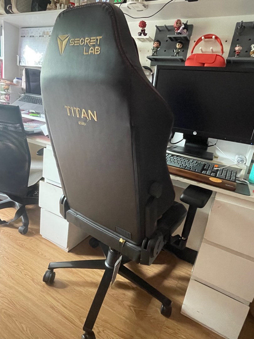 Secret Lab Titan Evo 2022 with secretlab leather wipes, Furniture