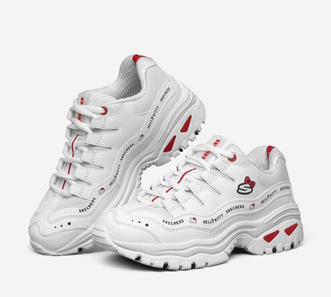 Skechers hello kitty white sneaker sneakers energy, Women's