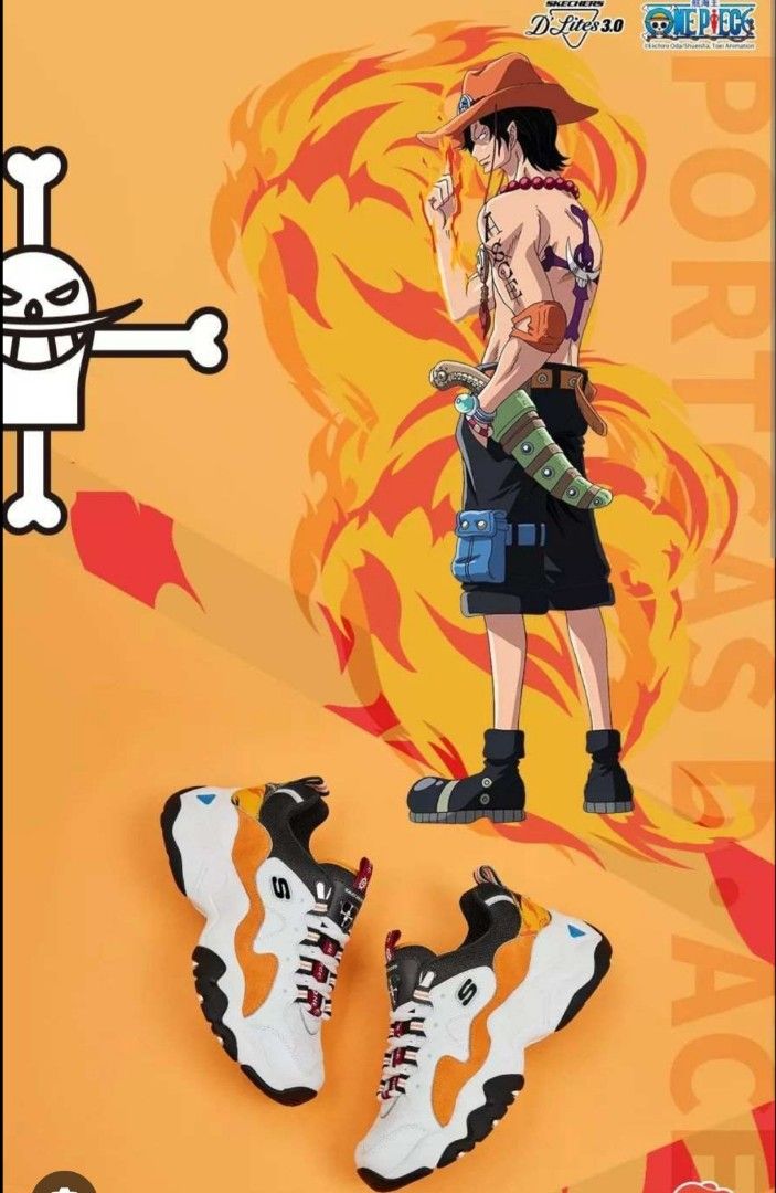 Skechers sneaker one piece sneaker Ace anime, Women's