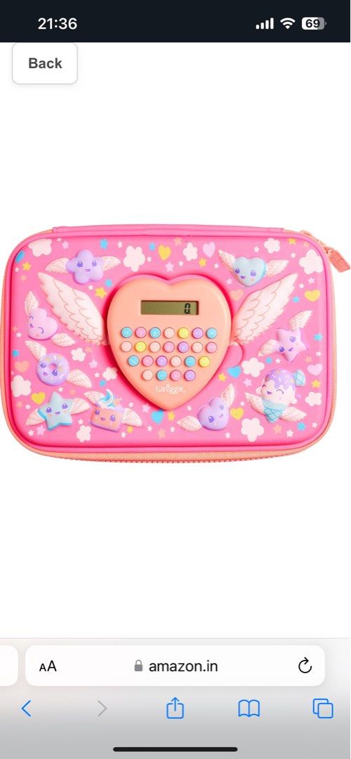 Smiggle Pencil Case with Removable Calculator Hobbies Toys