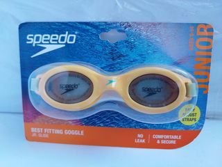 Speedo Goggles Junior Glide Amber Yellow Age 6-14 NewUSA