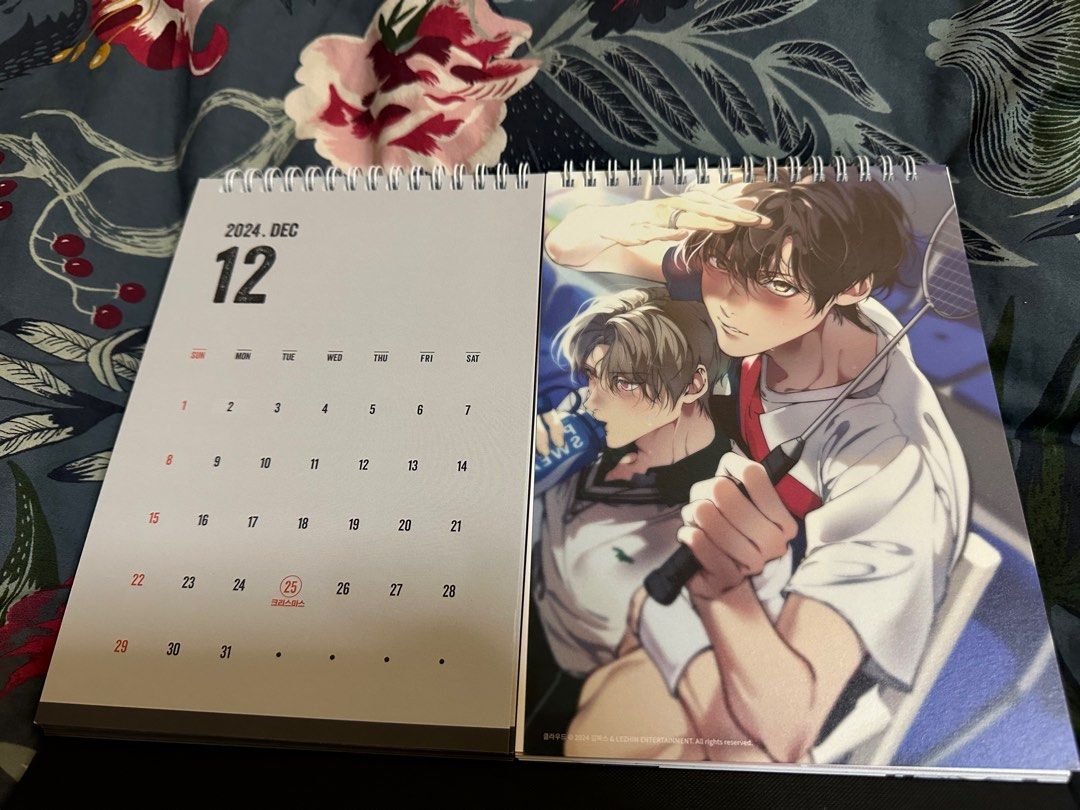 (split) Team Lezhin 2024 Calendar, Hobbies & Toys, Memorabilia