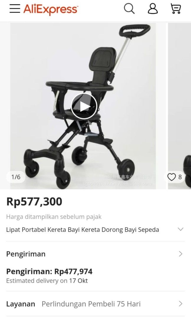 Stroller duduk anak lipatan kecil new Bayi Anak Kereta Kursi