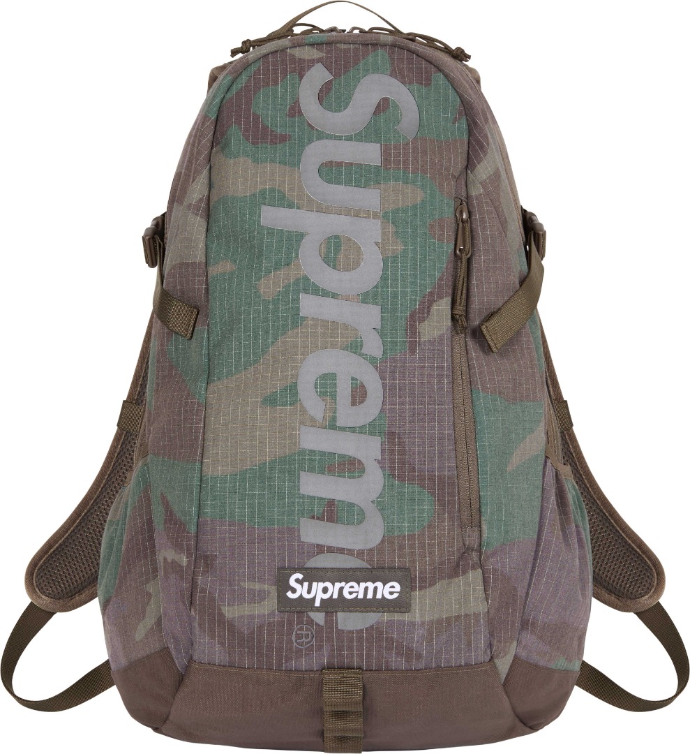 Supreme SS24 Backpack (Woodland Camo), Men's Fashion, Bags