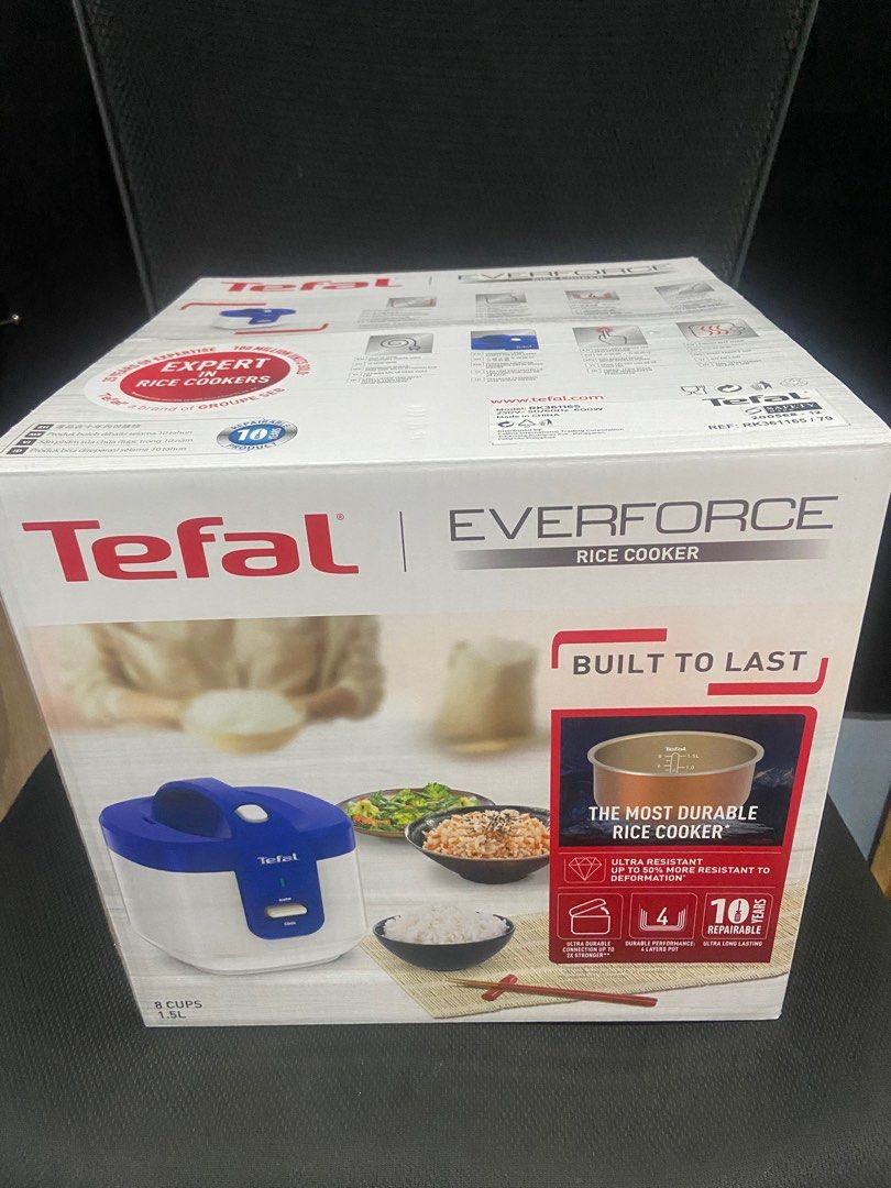 Tefal Everforce Rice Cooker 1.5l (Category: Cookers) located in Pasig City. Submitted by declutterph_22 (Listing ID 1292518985, Image 1). Description: Still negotiable .