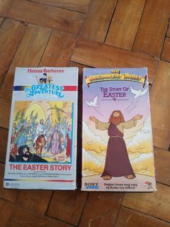 The greatest adventure stories from the bible & Thr beginners Bible the story of easter VHS tape