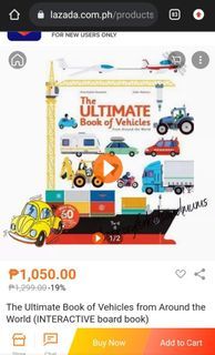 The Ultimate Books of Vehicles Kids Book Children Book Educational Book
