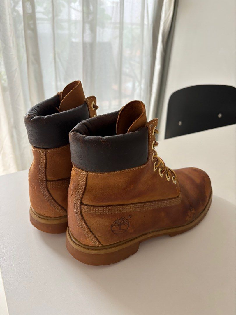 Timberland Yellow boots size 7.5W Women s Fashion Footwear Boots on Carousell