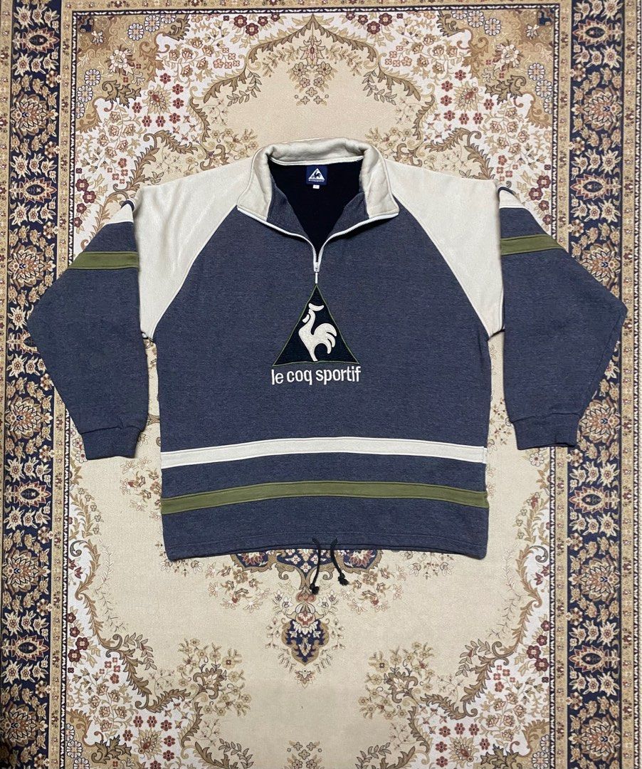 Vintage le coq sportif halfzipper Men s Fashion Coats Jackets and Outerwear on Carousell