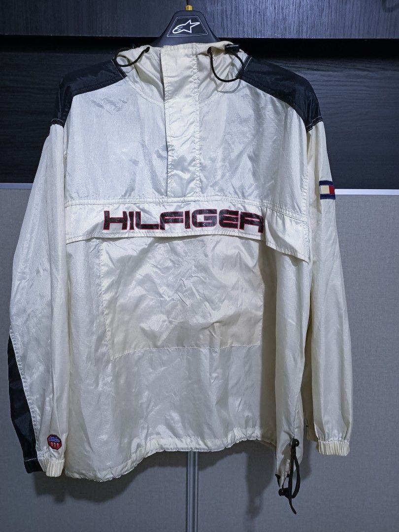 Vintage tommy Hilfiger anorak jacket x hip hop styles Men s Fashion Coats Jackets and Outerwear on Carousell