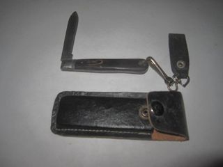 1950's Pocket Knife With Belt Loop & Clip & Case