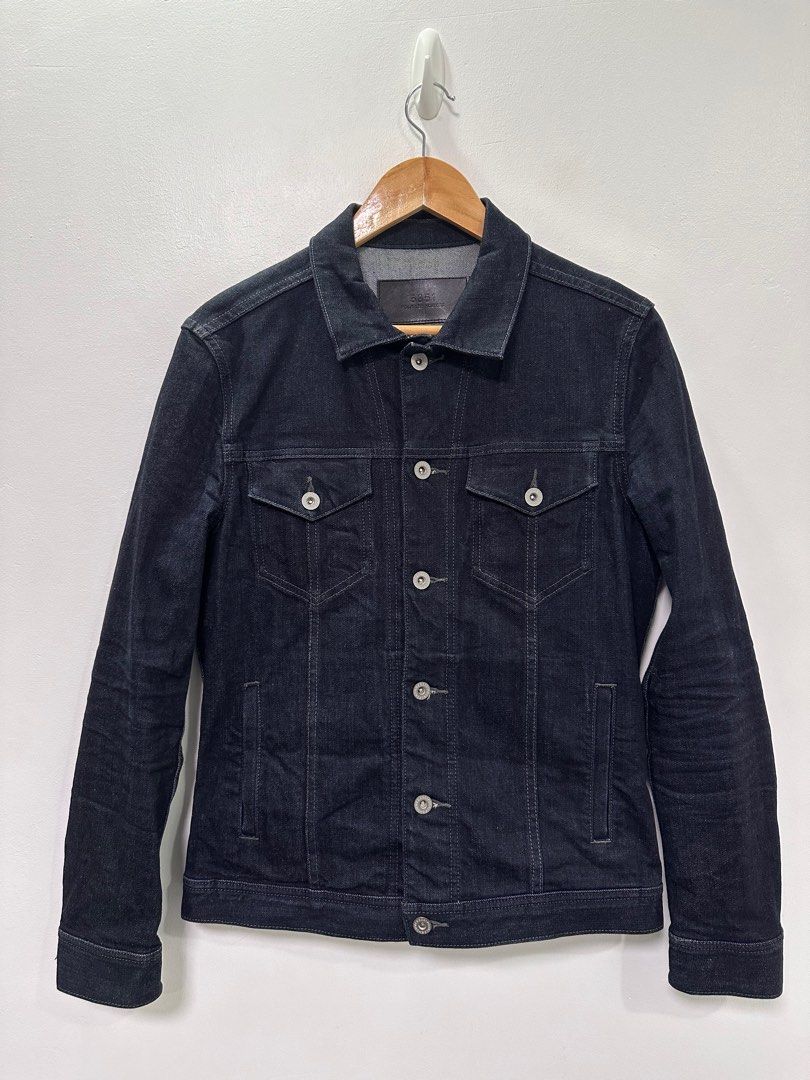5351 POUR LES HOMMES | Denim Jacket (Category: Coats, Jackets and Outerwear) located in Lapu Lapu. Submitted by nervecloset (Listing ID 1292769210, Image 1). Description: 5351 POUR LES HOMMES | Denim Jacket size 46 on tag W = 19.2 inches L = 25 inches Excellent condition 2250 + sf.