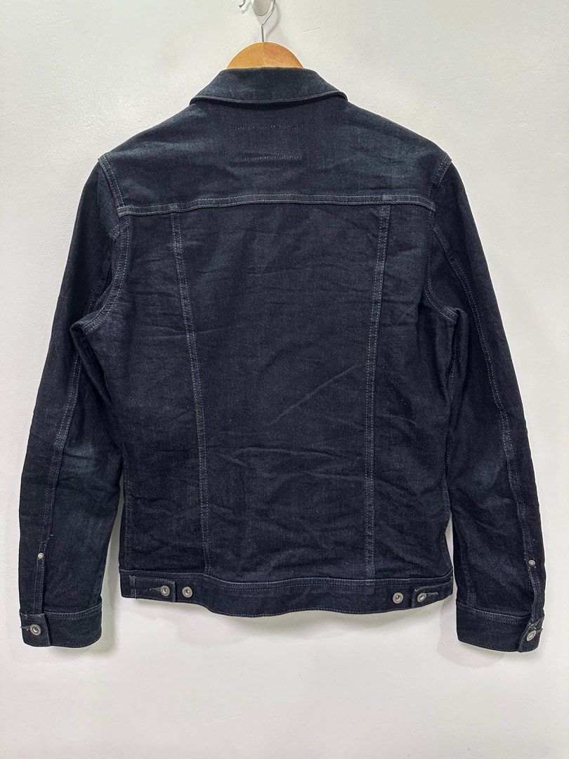5351 POUR LES HOMMES | Denim Jacket (Category: Coats, Jackets and Outerwear) located in Lapu Lapu. Submitted by nervecloset (Listing ID 1292769210, Image 2). Description: 5351 POUR LES HOMMES | Denim Jacket size 46 on tag W = 19.2 inches L = 25 inches Excellent condition 2250 + sf.