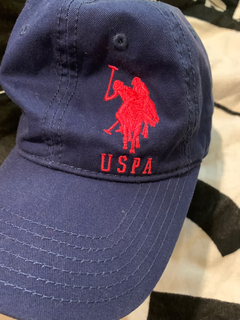 Uspa Cap 二手 古著 US Polo ASSN USPA 大馬 老帽 棒球帽 cap, 他的時尚, 手錶及配件, 帽子在旋轉拍賣