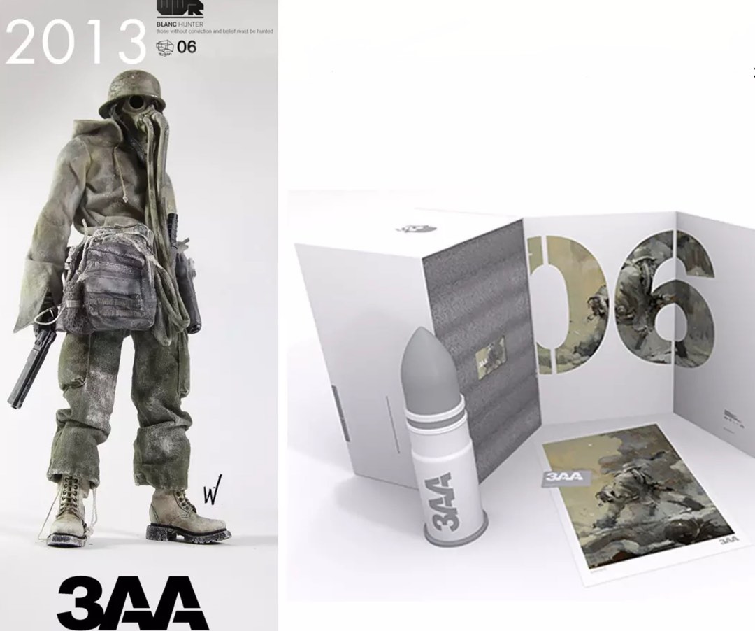 全新外紙箱從未開封 ThreeA 3A Ashley wood 3a 3aa 2013 membership pack 象鼻 ...